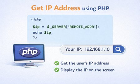 How to get ip address using PHP
